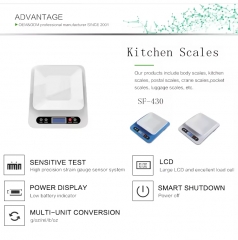 SF-430 10kg/1g 5kg/1g Digital Electric Multifunction 10kg Home Kitchen Food Scale 1g Division for Daily Use