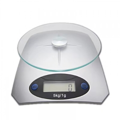 KE-5 5kg/1g Advanced High-quality Hot Selling High-strength Tempered Glass Platform Tempered Glass Digital Kitchen Food Scale 10kg