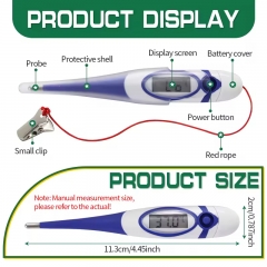 MAT-6A Animal Digital Thermometer with Soft Probe Blue Digital Pet Dog cat Veterinary Thermometer
