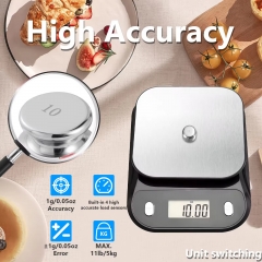 YW-C014 Talking Kitchen Scale for Cooking, Baking, Meal Prep and Diet, Precise Weight Grams and Ounces Measurement