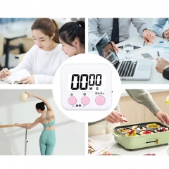 YH20044 Large Screen LCD Countdown Timers Plastic Digital Kitchen Timers With Alarm for Home Cooking Daily Usage Electronic Timer
