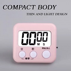 YH20044 Large Screen LCD Countdown Timers Plastic Digital Kitchen Timers With Alarm for Home Cooking Daily Usage Electronic Timer