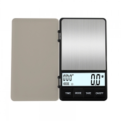 AJY-AJY 1000g/0.1g Mini coffee scale pocket small scale Italian bean powder outdoor portable with mini weighing timer kitchen scale