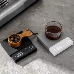 S10 New 2000g 0.1g Mini Coffee Scale Pocket Personal Scale with Timer Electronic Digital Timer Espresso Coffee Scale
