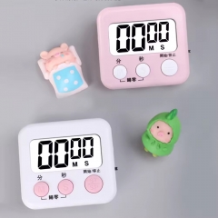 YH20044 Large Screen LCD Countdown Timers Plastic Digital Kitchen Timers With Alarm for Home Cooking Daily Usage Electronic Timer