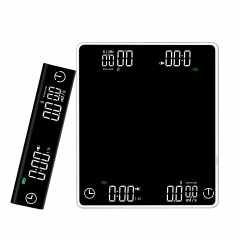 DH-8702 5kg/0.1g Custom High-End Espresso Mini ScaleDigital LED Touch Free Pour Over Coffee Scale With Double Display