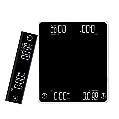 DH-8702 5kg/0.1g Custom High-End Espresso Mini ScaleDigital LED Touch Free Pour Over Coffee Scale With Double Display