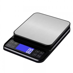 DH-406-3000g 3Kg/0.1g USB Rechargeable Digital Food Scales Multifunctional Electrical Kitchen Scales With LCD Display