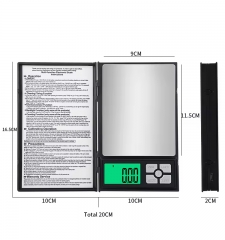 DH-BOK-500g 500g/0.01g Portable LCD Digital Electronic Gold Jewelry Scale Digital Kitchen Scale Manufacturer