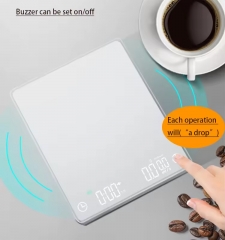 DH-8702 5kg/0.1g Custom High-End Espresso Mini ScaleDigital LED Touch Free Pour Over Coffee Scale With Double Display