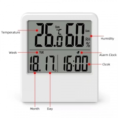 MC06B LCD Digital Thermometer Hygrometer Temperature Indoor Convenient Temperature Humidity Meter Gauge Instruments