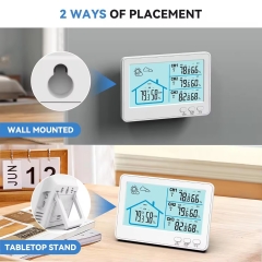 RX11-3B Newest Electronic Large Digital Color Display Indoor Outdoor Weather Station with Sensor
