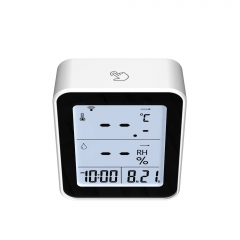 MC81 Hygrometer Thermometer , Tuya WiFi Indoor Room Temperature Monitor Thermometer with Remote App Control, Notification Alerts,LCD