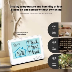 RX11-3B Newest Electronic Large Digital Color Display Indoor Outdoor Weather Station with Sensor