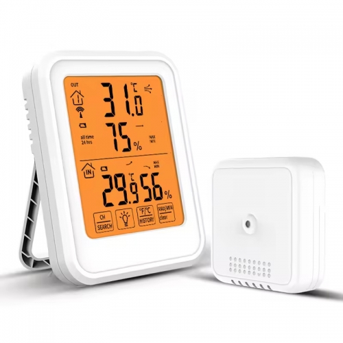 MC46 Indoor Outdoor Temperature Hygrometer Waterproof Magnetic Temperature Hygrometer Backlight Digital Temperature Hygrometer