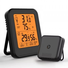MC46 Indoor Outdoor Temperature Hygrometer Waterproof Magnetic Temperature Hygrometer Backlight Digital Temperature Hygrometer