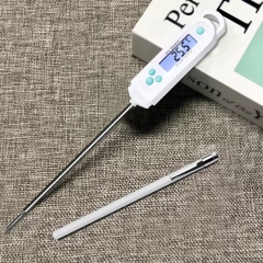 PT305 Kitchen BBQ Grill Multifunction Probe Thermometer Large Screen Folding Electronic Water Thermometer Digital Display Plastic