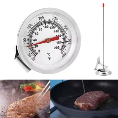 B4AK2269K01 20cm long Degrees Oven Thermometer Gauge Tools Silver Household Probe Thermometer Food Celsius Cooking BBQ Kitchen Supply