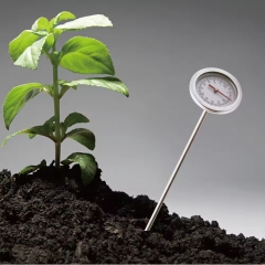 B8AN0148 50cm/100cm long Stainless Steel Probe Professional Organic Compost Soil Thermometer
