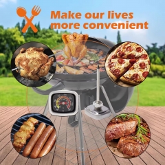 B-19 Mini Grill Thermometer, Monitor Smoker's Internal Temperature, BBQ Thermometer for Outdoor Cooking Grill, Fits for Smoking