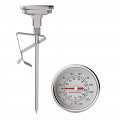 B7AK0134K04 Bimetal Dial Thermometer Probe Instant Reading Stainless Steel Hot Water Milk Temperature Meter Kitchen Household Thermometer