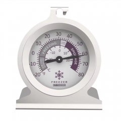 Z1AK2806 Dial Refrigerator Thermometer Kitchen Freezer Use Metal Material Food Temperature Meter Household Meat Cooking