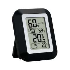 H314H Wholesale Custom Indoor Desktop Digital Electronic Thermometer Hygrometer Plastic Records Max Min Temperature Humidity Meter