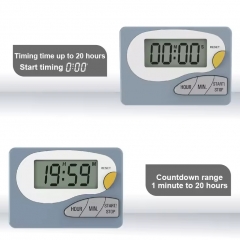 T1CK2396 20 Hours LED Large Screen google Countdown Timer Kids Pomodoro Study Desk Timer Productivity Magnetic Digital Kitchen Timer