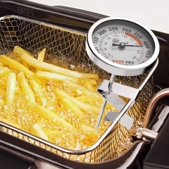 YH-B-10 Mechanical Deep Fry Thermometer 50-500°F with Clip, 12-Inch Probe for Frying BBQ Syrup Cooking