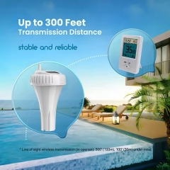THE69630899 Wireless Floating Pool Thermometer Indoor Outdoor Digital Temperature Monitor Swimming Pool SPA Hot Tubs Ponds