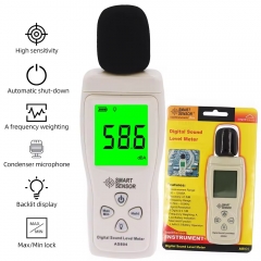 AS804 Smart Sensor Digital Sound Noise Meter 30-130dB Noise Sound Level Meter