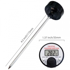 E3CN0629 Stainless Steel Digital Probe Meat Thermometer for BBQ Durable Plastic Material for Temperature Measurement