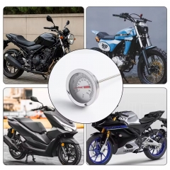 B4AK2269 Locomotive Thermometer Stainless Steel 0-200°c/32-400°F Needle Type Black White Dial Temperature Controller