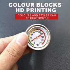  B-30 31mm Metal Fuel Tank Temperature Gauge Easy Read Household Thermometer for Fuel Tanks OEM Customizable