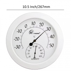 X-42 26.7cm Dial Hanging Indoor/Outdoor Plastic Hygrometer Household Thermometer for Temperature Measurement