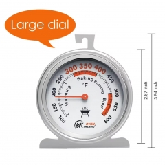 Z23AK2310K01 Smart Dial Display Waterproof Metal Oven Thermometer for Kitchen Barbecue & Home Cooking Household Temperature Meter for Use
