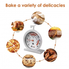 Z23AK2310K01 Smart Dial Display Waterproof Metal Oven Thermometer for Kitchen Barbecue & Home Cooking Household Temperature Meter for Use