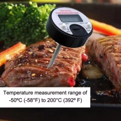 E3CN0629 Stainless Steel Digital Probe Meat Thermometer for BBQ Durable Plastic Material for Temperature Measurement