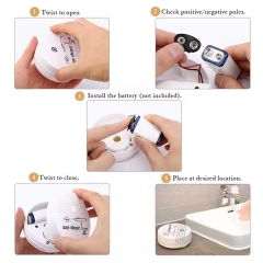 SQ003 Home Use Water Leakage Alarm Detector, Household Water Leak Monitor Drainage Alert Device