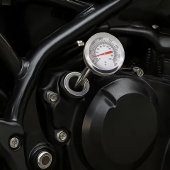 B4AK2269 Locomotive Thermometer Stainless Steel 0-200°c/32-400°F Needle Type Black White Dial Temperature Controller