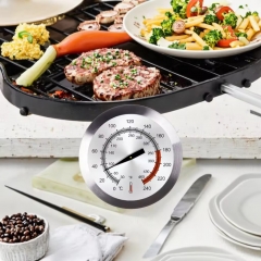 T8071 Durable Metal Bimetal Dial Thermometer Probe High-Temperature Household Thermometer Probe