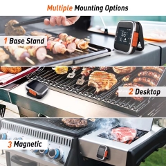 BW512256721 Smart Remote Digital Bluetooth Barbecue Grill Wireless Meat Thermometer 6 Aluminum Probe for Kitchen BBQ Household Thermometer