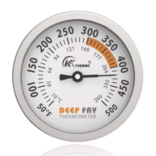 YH-B-10 Mechanical Deep Fry Thermometer 50-500°F with Clip, 12-Inch Probe for Frying BBQ Syrup Cooking