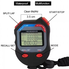 PC100D EMAF Professional 100 Laps Memories Digital Sport Stopwatch Count Down Timer Waterproof Boxing Gym coach 0.001s Timer Stopwatch
