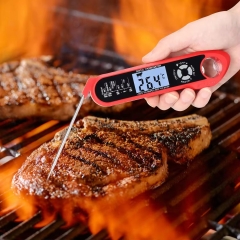 THE539 Meat Thermometer Oven Safe 2 in 1 Dual Probe Digital Food Thermometer with Alarm Backlight for Kitchen Cooking Grill