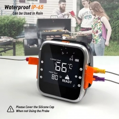 BW512256721 Smart Remote Digital Bluetooth Barbecue Grill Wireless Meat Thermometer 6 Aluminum Probe for Kitchen BBQ Household Thermometer