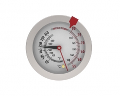 B6AK1173 Bi-metal thermometer stainless steel kitchen food barbecue thermometer barbecue BBQ oven probe thermometer dual-use