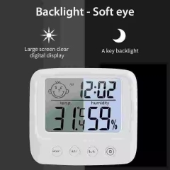 THE49502120 Multifunctional Indoor/Outdoor Digital Display Thermometer Hygrometer Mini Plastic Household Room Temperature Instrument
