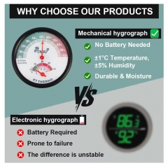 X30LK3982 High Precision Mini Crawler Pet Digital Thermometer Durable Plastic Design No Batteries Required