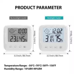 THE49502120 Multifunctional Indoor/Outdoor Digital Display Thermometer Hygrometer Mini Plastic Household Room Temperature Instrument